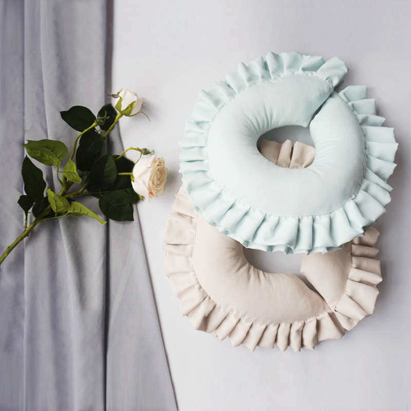 自在之橙记忆棉u型枕 纯色双褶边设计可拆洗  美容院护颈神器,床上用品,U型枕/便携枕,淘宝优惠券,粉丝福利购,淘宝优惠卷