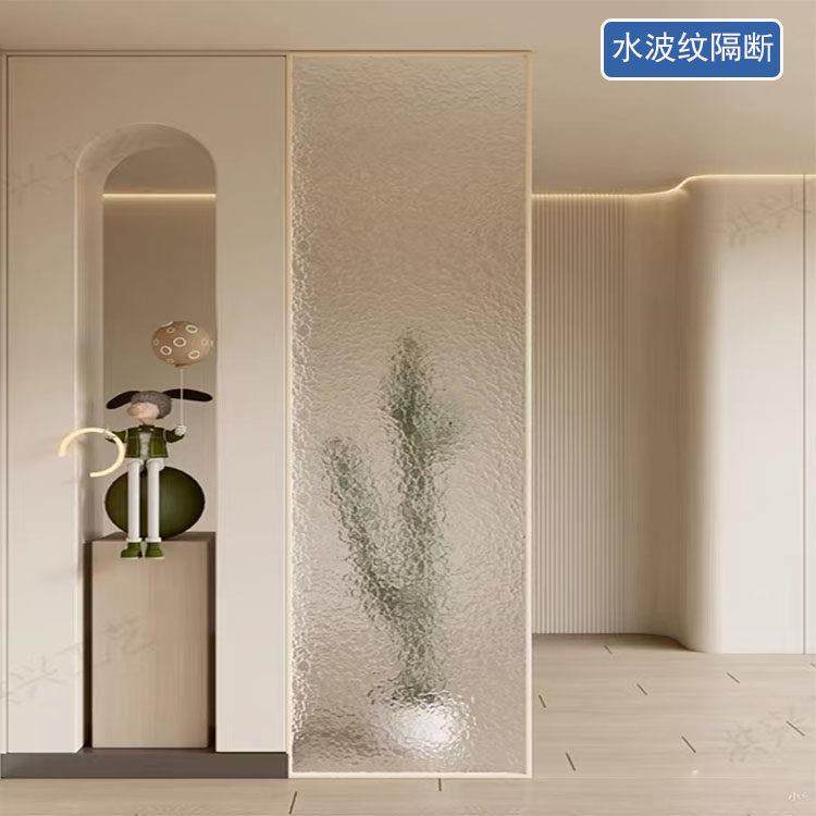 定制水波纹半墙隔断玄关屏风化妆室客厅洗手池入户钢化艺术玻璃,基础建材,艺术玻璃,淘宝优惠券,粉丝福利购,淘宝优惠卷