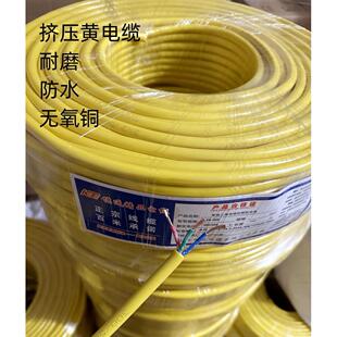 中策永通纯铜黄色二芯三芯四芯1/1.5/2.5平方电缆线电线户外耐磨