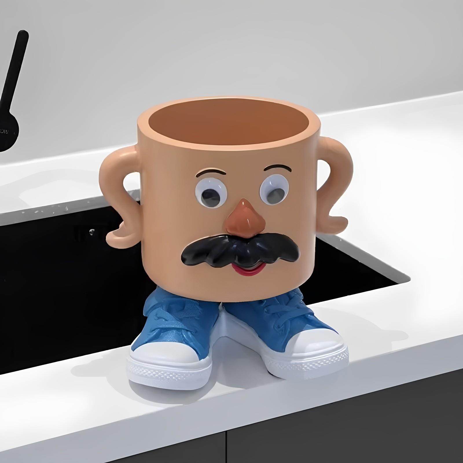 大胡子叔叔桌面垃圾桶家用客厅玄关收纳桶可爱土豆先生装饰品摆件,家庭/个人清洁工具,垃圾桶,淘宝优惠券,粉丝福利购,淘宝优惠卷