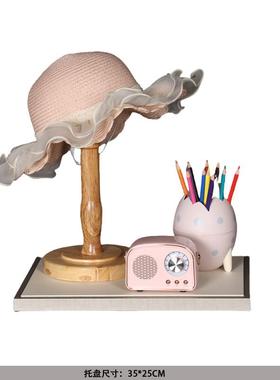 粉色儿童房样板间衣服衣橱衣帽间软装女孩房衣柜连衣裙装饰品摆件