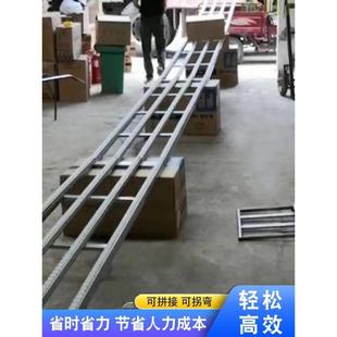 卸神货滑轮无动力流利条卸货HSG滑道下货滑梯物器传送卸流车轻便