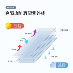 遮光膜玻璃贴纸不透光遮光窗贴防紫外线防光遮阳膜窗户防晒隔热膜