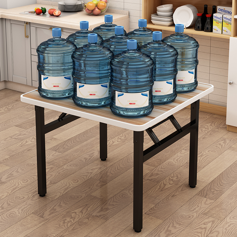 折叠桌子饭桌餐桌家用简易摆摊矮桌地桌加厚方形快餐桌宿舍小方桌