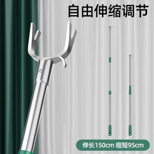 衣叉丫不锈钢晒衣杆阳台挑挂凉衣捍 撑衣杆家用晾衣杆可伸缩加长款