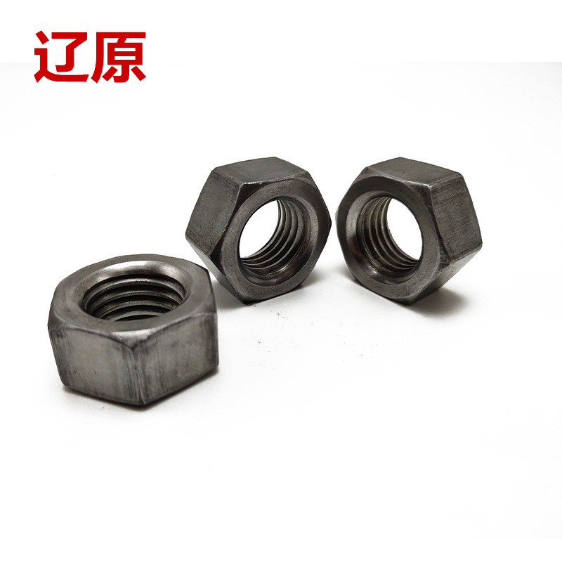现货供应普通六角螺母M6M8M10M12M14M18M20M24规格齐全 本色螺母