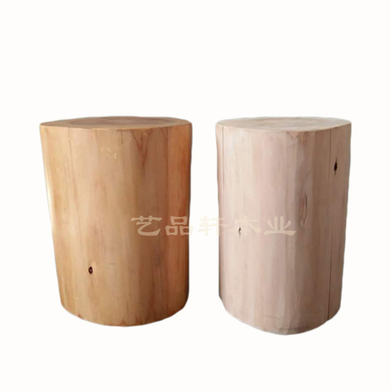 包邮实木墩子原木凳子茶几坐凳圆墩底座木桩树桩换鞋凳根雕凳子