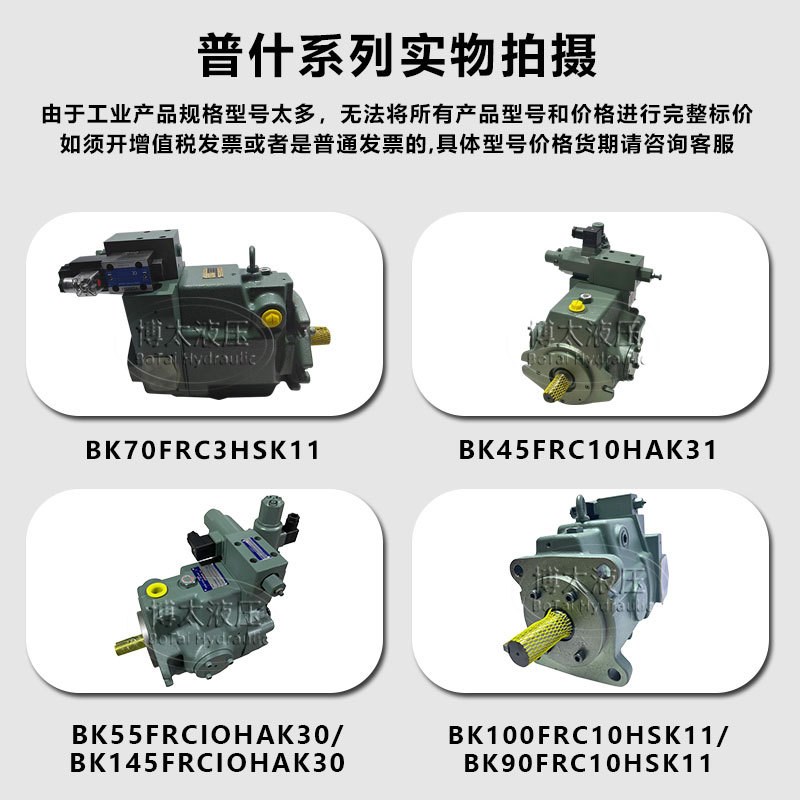 普什BK37FRCh10HAK31变量柱塞泵BK56/BK45/BK100注塑机液压油泵电