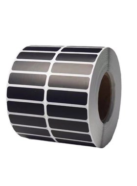 黑色合成纸pp防水撕不烂不干胶30 40 50 60 70 100条.形码标签纸