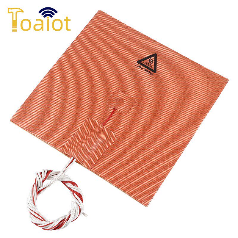 3D打印机配件20i0*200mm 200v 500w 进口热床硅胶垫 带背胶耐高温