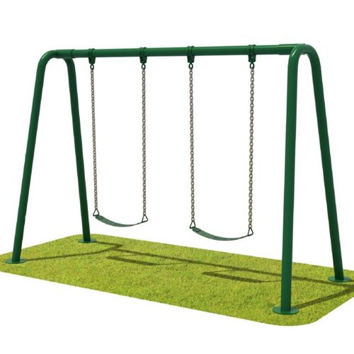 厂家直销幼儿园秋千架小滑梯组合户外秋千广场S铁架秋千公园秋千