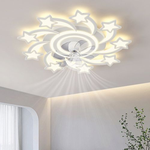 2025新c款家用主卧室简约吸顶灯带吊扇灯一体餐厅灯套餐灯具