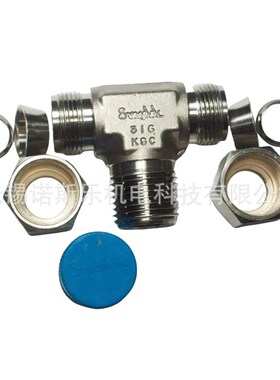 SWAGaELOK世伟洛克 不锈钢  三通外螺纹NPT接头 SS-600-3-6TTM