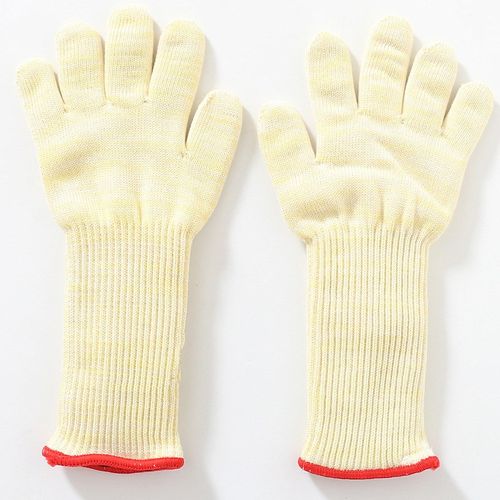 耐高温隔b热500度5级防刺防割耐磨防滑双层加长加厚凯拉夫芳纶手