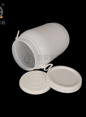 厂家现货35L白色螺旋盖化工桶35升提手J大口桶内盖密封耐压塑料桶