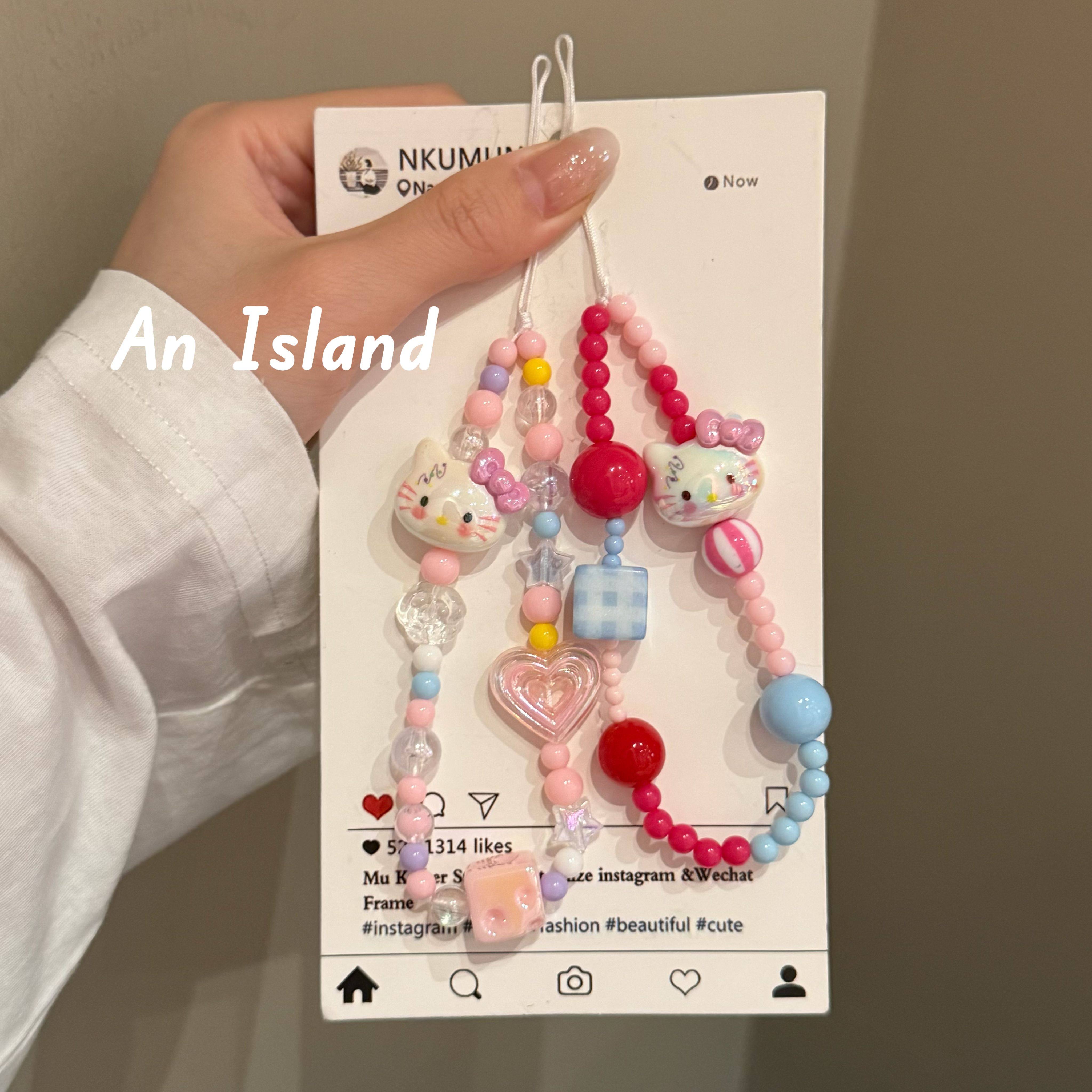 ins少女心可爱短款hellokitty相机链挂链包挂车钥匙扣手机壳挂绳