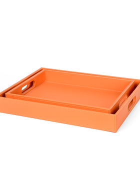 样板房软装饰品摆件卫生间洗手台浴室柜厕所摆大理石托盘陈设道具