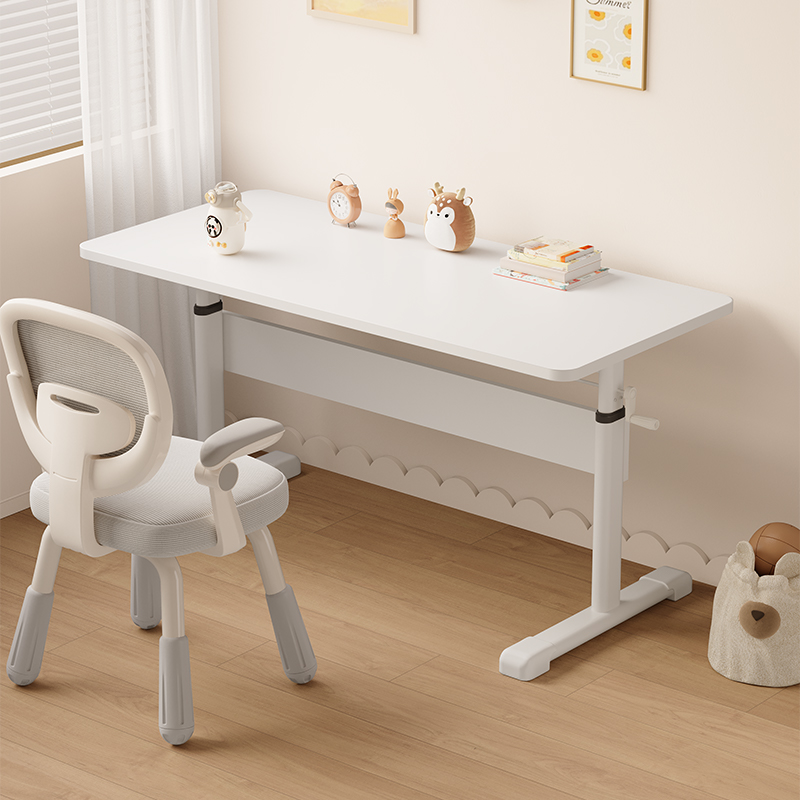 实木家用儿童升降学习桌