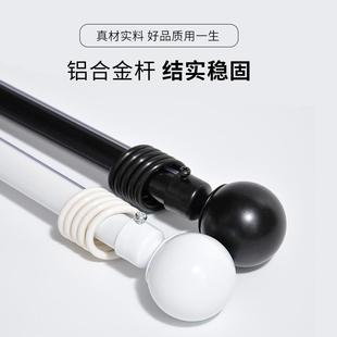 定制卧室客厅铁艺罗马杆窗帘杆支架配件齐全 北京窗帘杆上门安装
