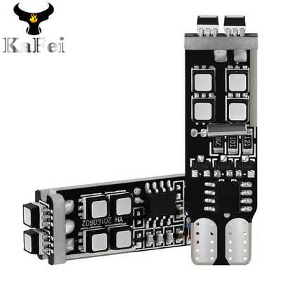 汽车LED车灯 T10 RGB 3535 10SMD RF七彩带遥控爆闪示宽灯 阅读灯