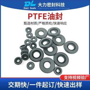 铁氟龙单双唇密封圈聚四氟乙烯V型弹簧油封全ptfe油封O型圈