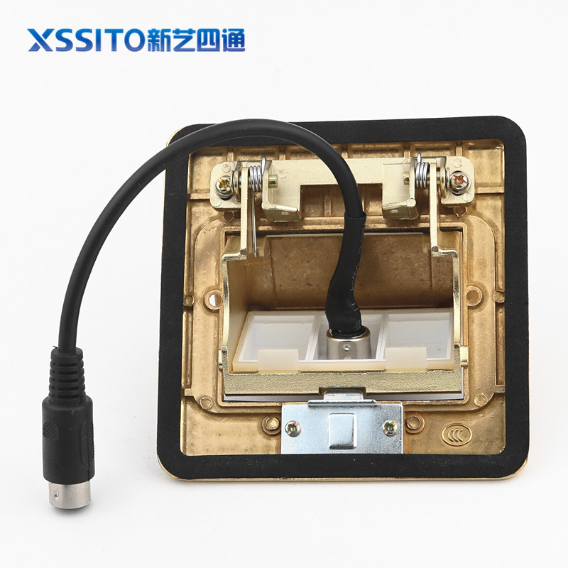 手拉手话筒地插座8芯母对公免焊接直插式八芯公对母地面舞台插座