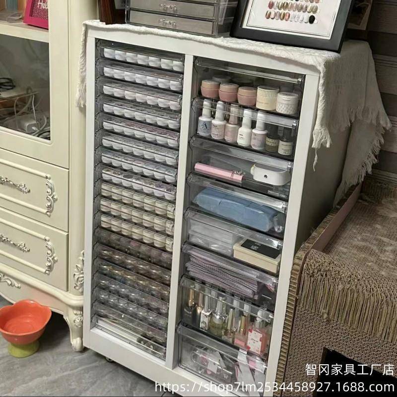 A4美甲收纳甲油胶柜抽屉式储物柜烘焙模具资料柜财务票据柜布样柜