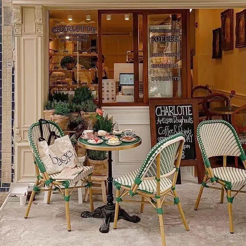 定制咖啡复古桌椅网厅庭院编藤餐店椅台户外阳家具阳台红酒复古法,商业/办公家具,商用藤编家具,淘宝优惠券,粉丝福利购,淘宝优惠卷