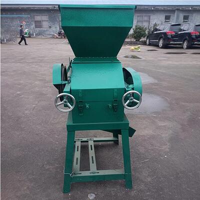 豆电扁机 食挤扁LRV机 豆压扁拉机 丝对辊 单相小工厂使用