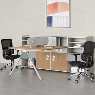 简现代职员桌员工工位四百唯 B16位电脑桌屏风隔组断卡约人座办公