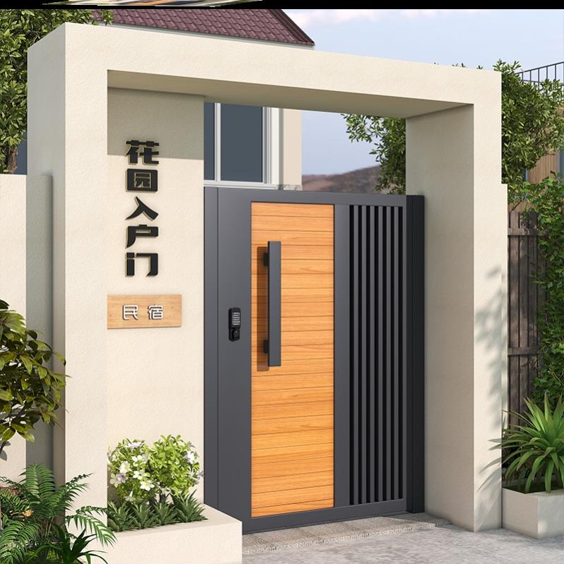 铝艺大门欧式庭院门农村自建房别墅大门花园电动围墙护栏铝合金门