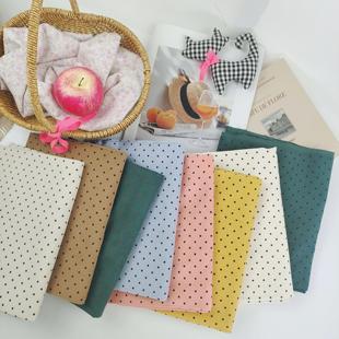 韩国进口布料21条波点灯芯绒合集手工diy服装 145cm 包娃衣发圈45