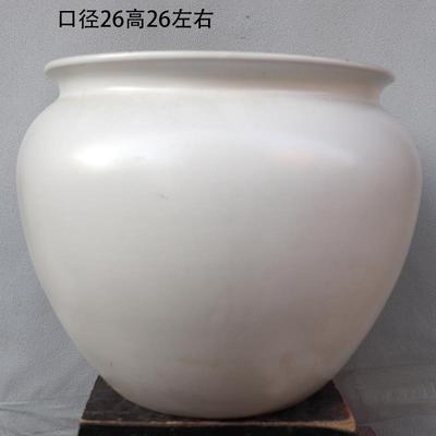 青月2023春季新品景德镇陶瓷粗陶透气绿植大口径花盆30CM超大花盆