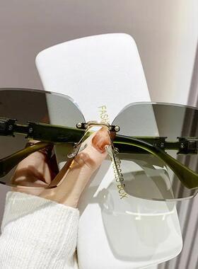 ELMER/爱尔玛网红女士抗UV潮遮阳大框百搭太阳眼镜太阳眼镜女款眼