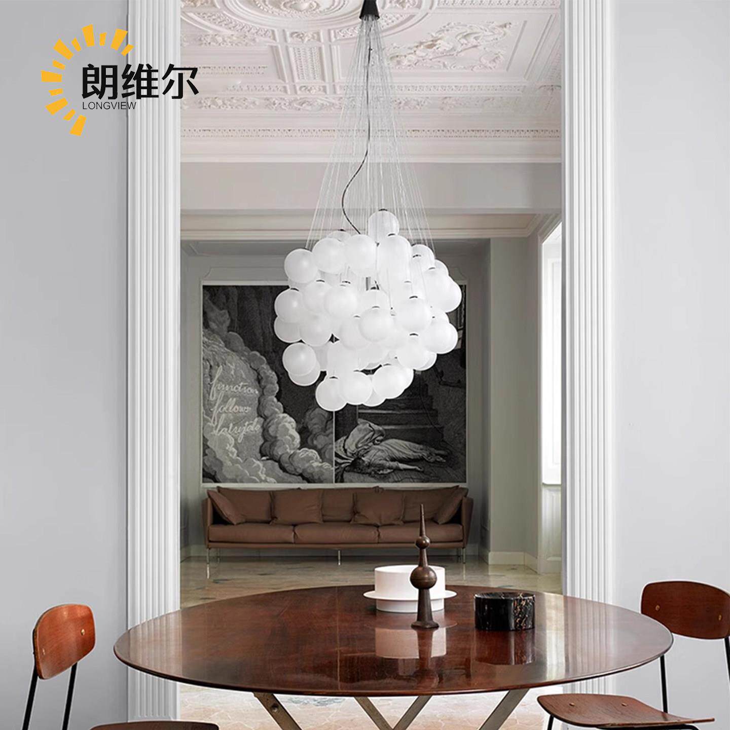 意大利吊灯别墅复式楼梯间客厅餐厅个性创意设计师样板房loft吊灯