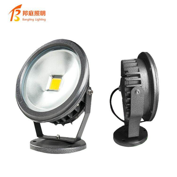 圆形LED投光灯投射灯10W20W30w50瓦户外广告灯70w泛光路灯射树灯