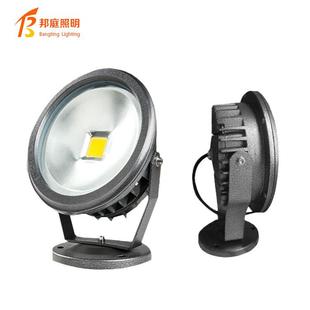 圆形LED投光灯投射灯10W20W30w50瓦户外广告灯70w泛光路灯射树灯