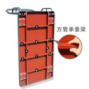 加手推家用折叠搬运厚车小车拉货固车定拖车推743推车重型钢平板