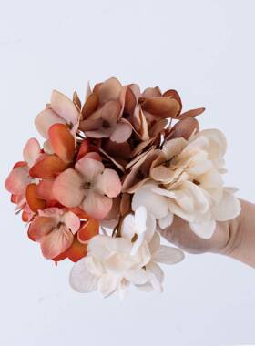 饰1叉绣球花头仿真花工艺品家假花装绿植物婚MW07310庆2MW厂07310