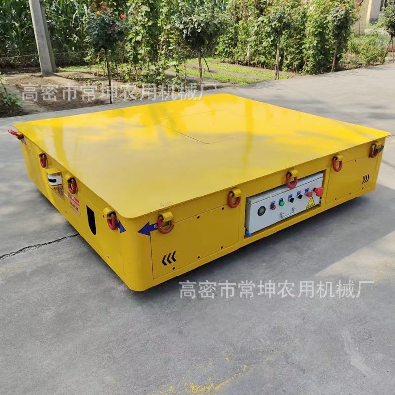 工厂转牵引式无遥轨电动平板电拖车 无线控动地平车955无轨周道搬