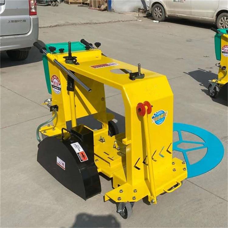 手推式圆路面修983补井 盖切圆下水道机盖板井盖切割机 形井盖切