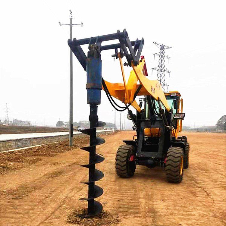 184厂家机货钻光伏围栏打桩螺旋钻动力头钻挖掘机螺旋现钻机