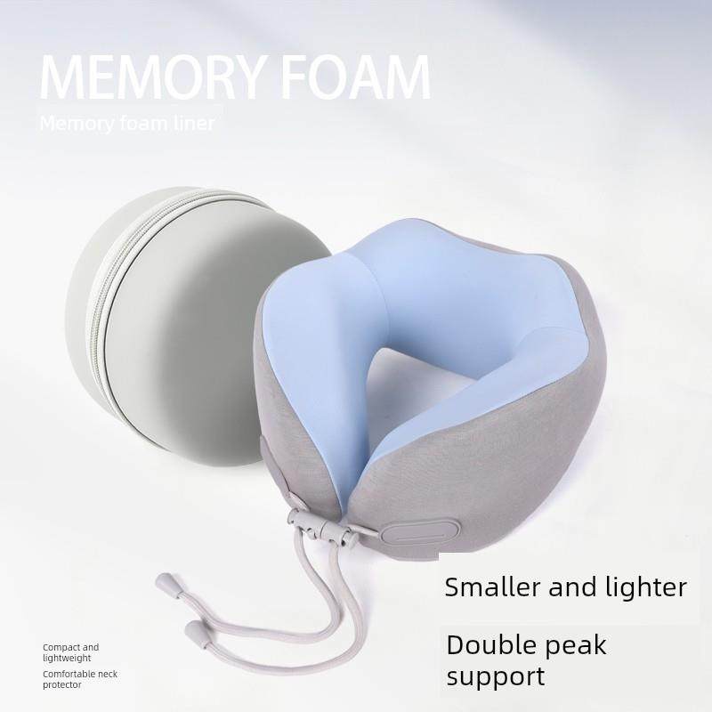 记忆棉u型枕护颈椎枕凉感旅行便携坐车靠枕飞机枕办公室午睡颈枕