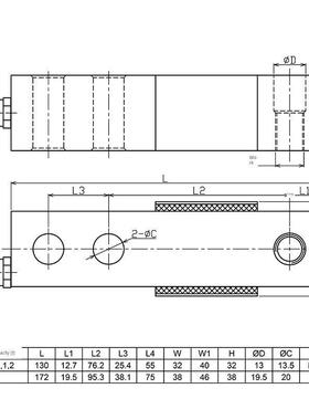 悬臂梁式称重传感器Lijing S230防爆地磅传感器0.1T-10T反应釜桶