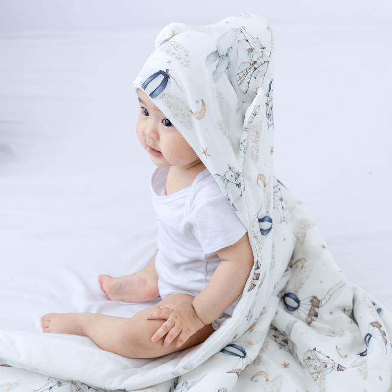 婴儿桑蚕丝包被 a类棉新生儿产房包单初生宝宝抱被产房裹布襁褓巾