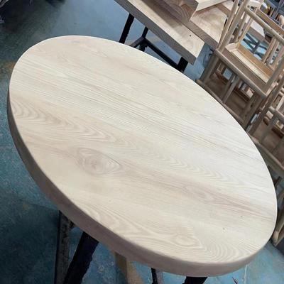 松木板圆形大板定制直径1米实木圆板5公分实木台面80cm实木桌板面