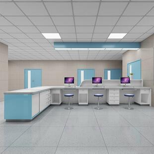 烤漆工作台办公桌康养定制口腔美容院咨询台导诊台前台护士站门诊