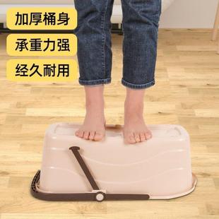 拖把桶储水桶长方形手提洗车桶家用塑料加厚大号清洗拖把拖地桶