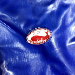 台湾大渔牌雨衣吊带套装进口牛筋背带加厚加大连体裤打渔防水蓝色