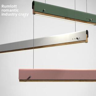 浪漫工业风 简约LED长条灯创意彩色客餐厅卧室现代办公区直排吊灯